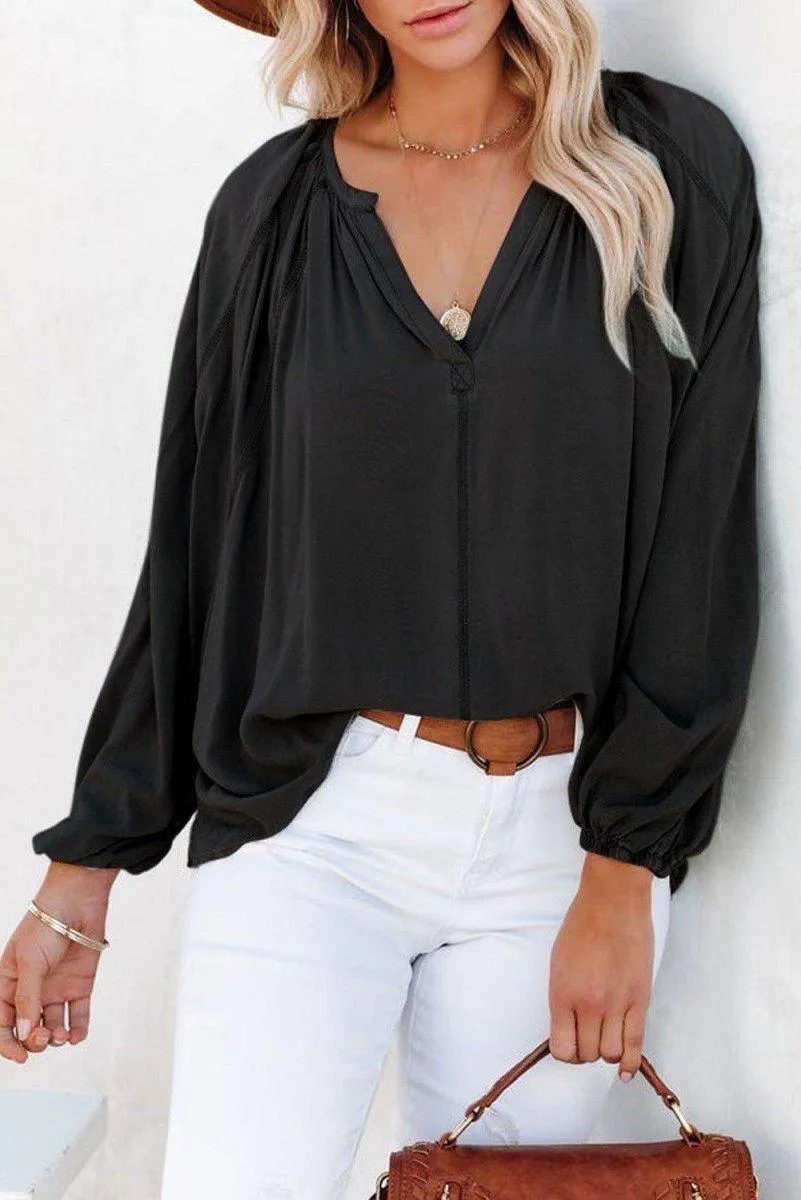 Flirt With Me Casual Blouse