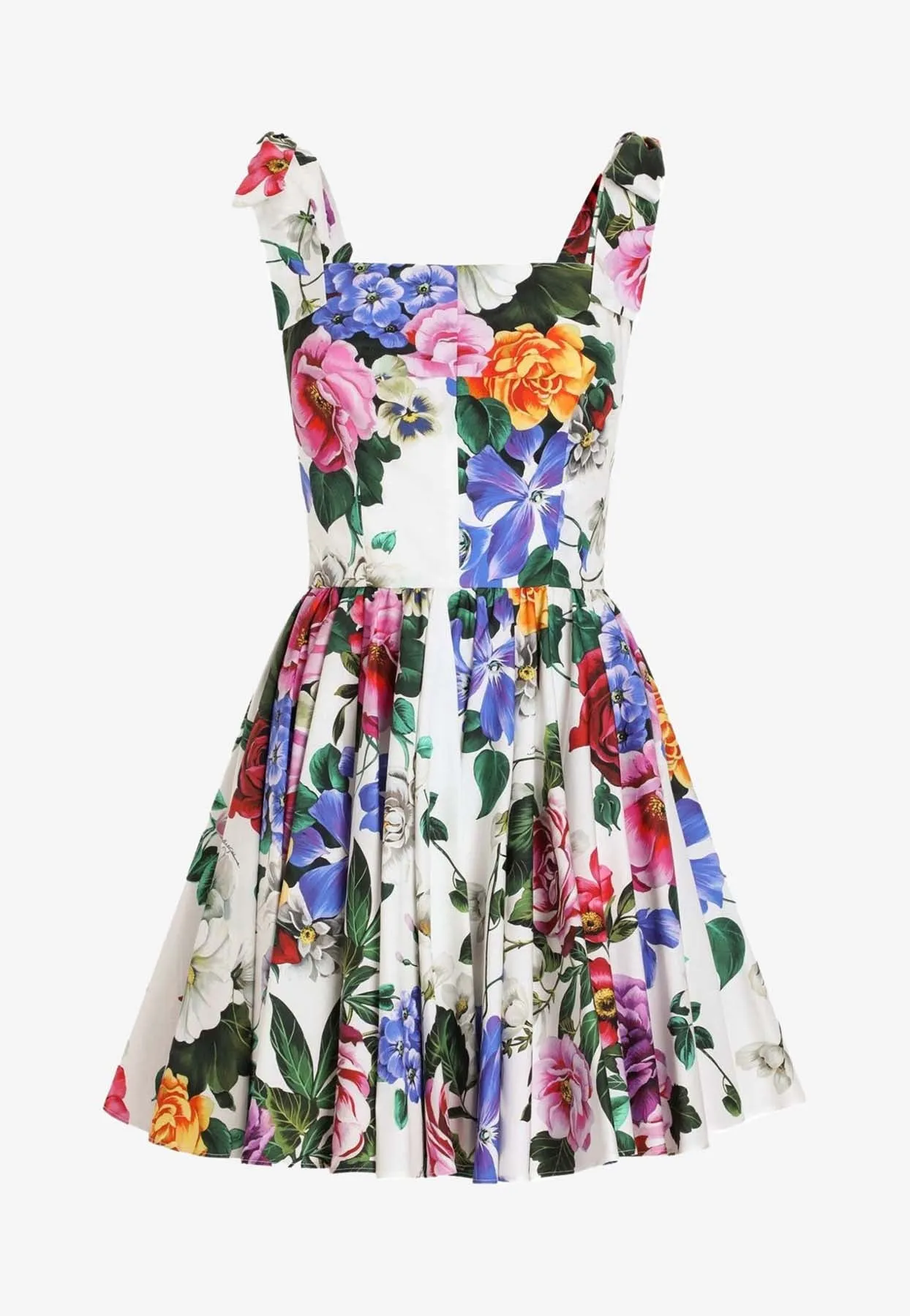 Floral Print Flared Mini Dress