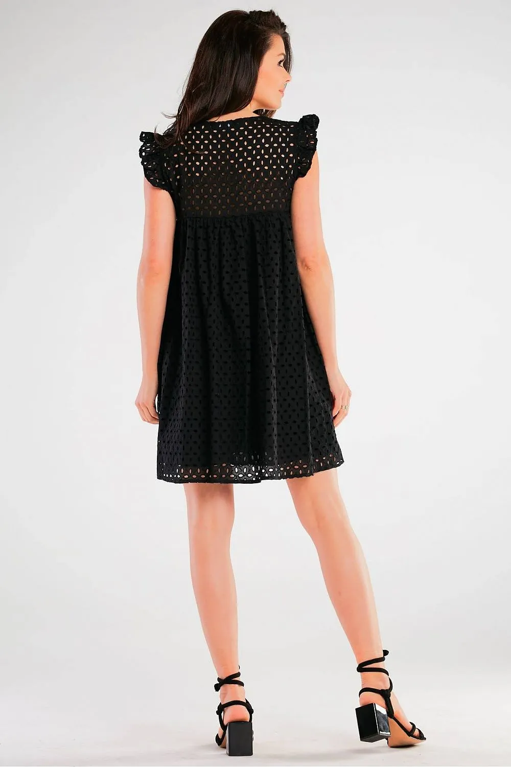 Frilled Shoulder Flared Daydress