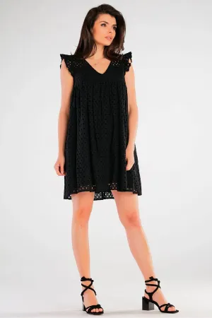 Frilled Shoulder Flared Daydress