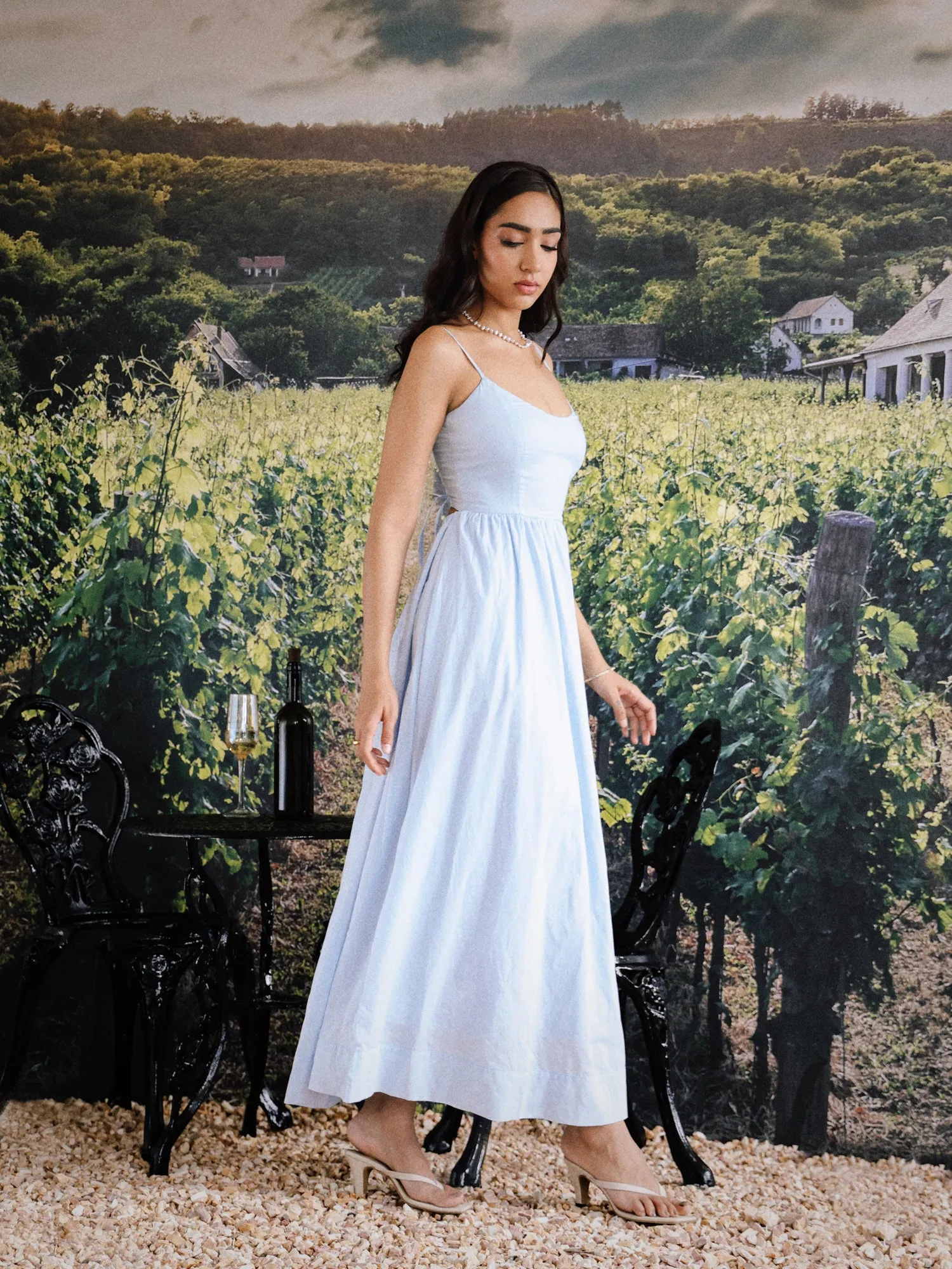 Full Flared Maxi Dress