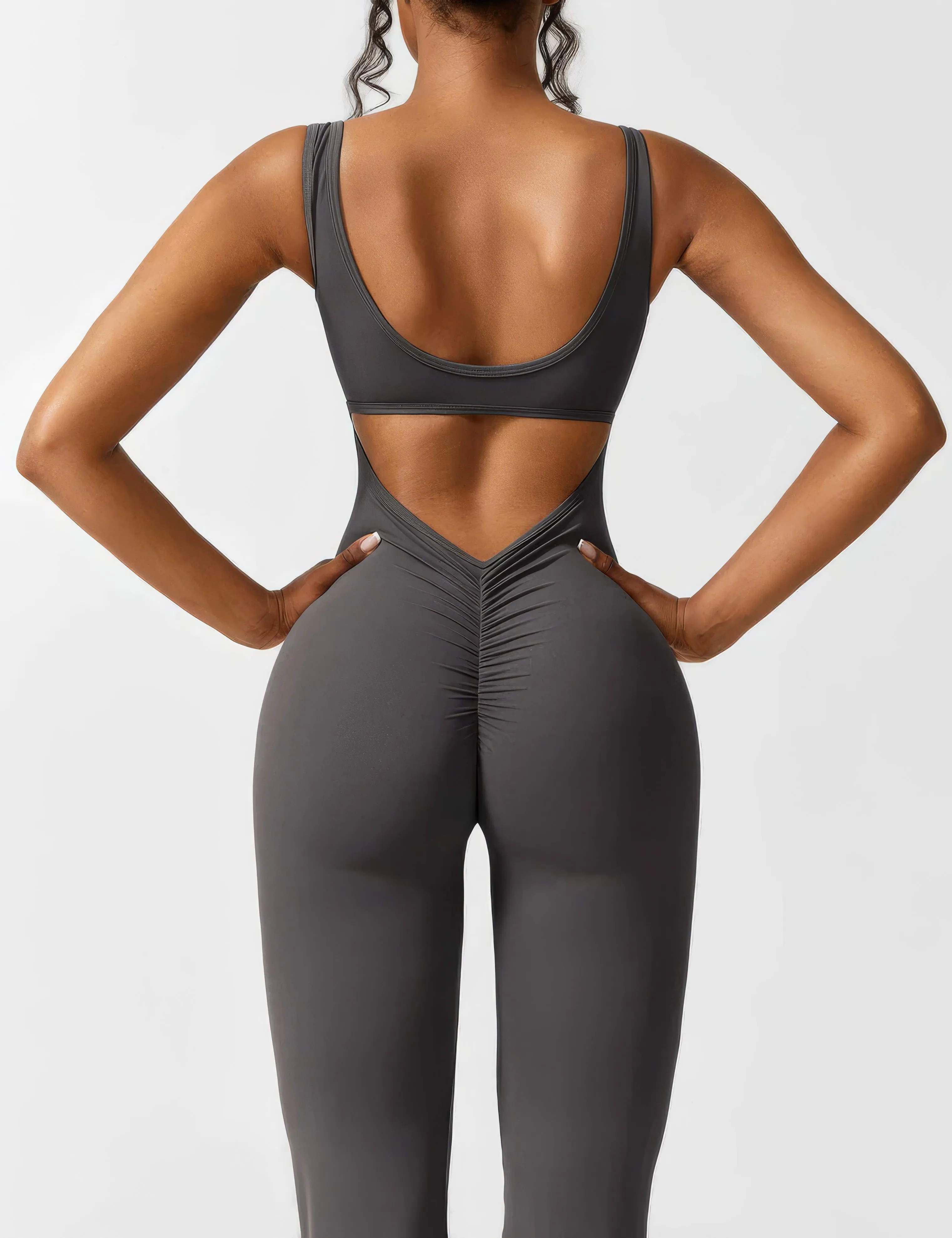 Geraldine® | Women's V-Back Flared Jumpsuit