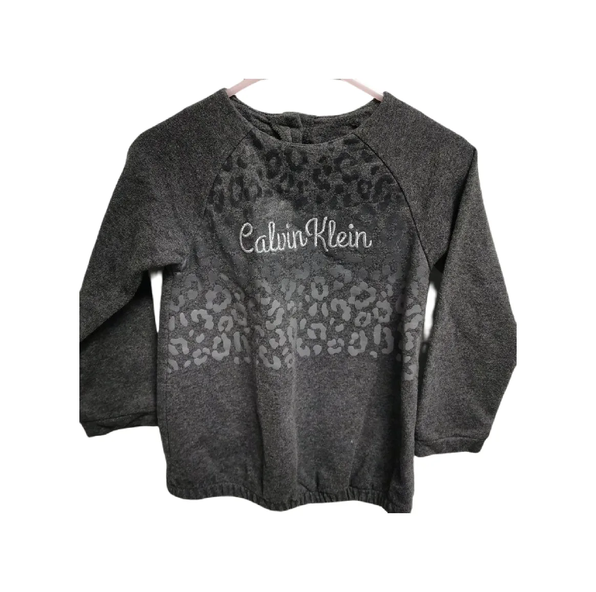 GIRL SIZE 2 YEARS - CALVIN KLEIN, Long-sleeve Tunic Sweater Dress EUC B32