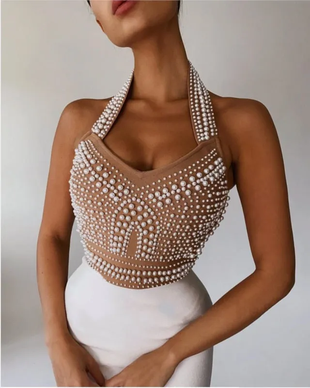 Gisele - Robe De Soirée Élégante - Col Halter Et Coupe Ajustée - Femmes