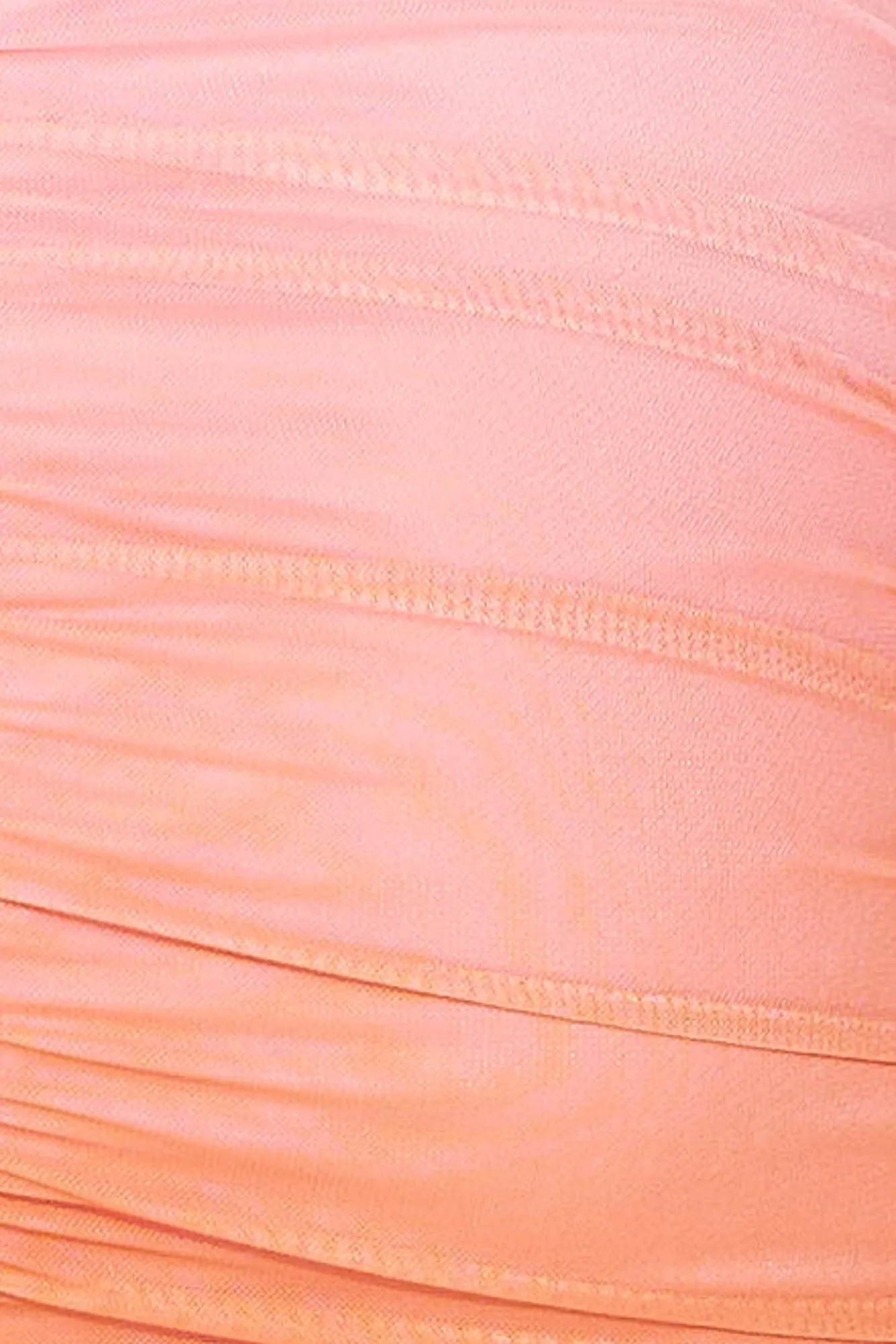 Happy Girl Strapless Mesh Midi Dress Pink