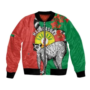 Happy Madagasikara Independence Day Bomber Jacket Ring-Tailed Lemur With Seal LT15