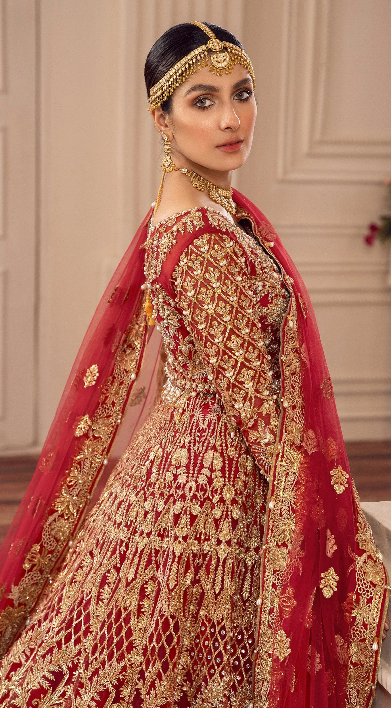 Heavy Dulhan Lehenga Chunni Gown Bridal Dress #BN1065