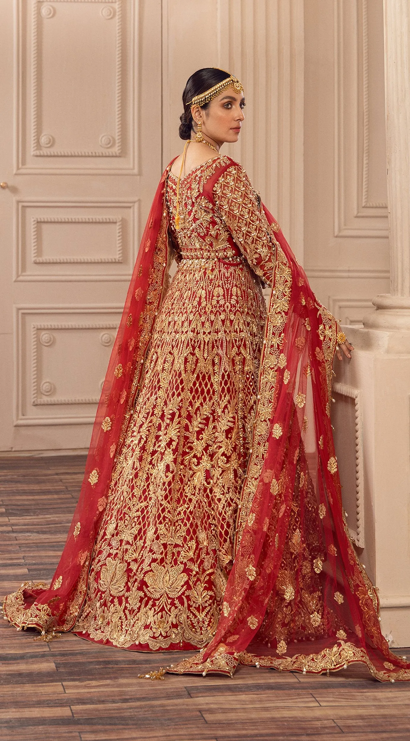 Heavy Dulhan Lehenga Chunni Gown Bridal Dress #BN1065