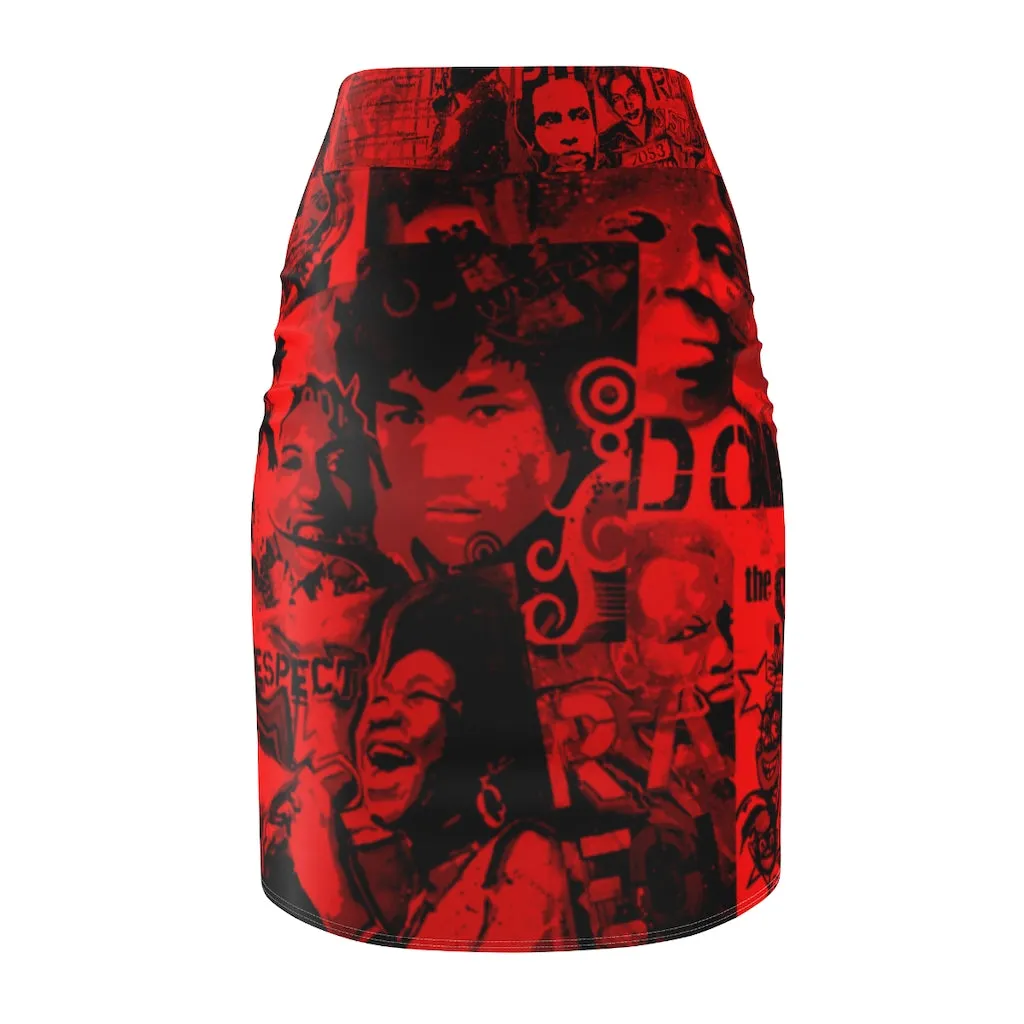 Heroism Art Pencil Skirt