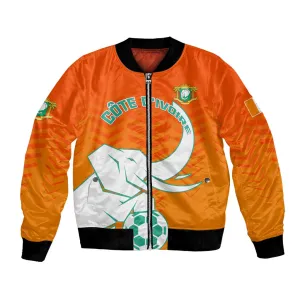 Ivory Coast Football Bomber Jacket - Go Les Elephants LT01