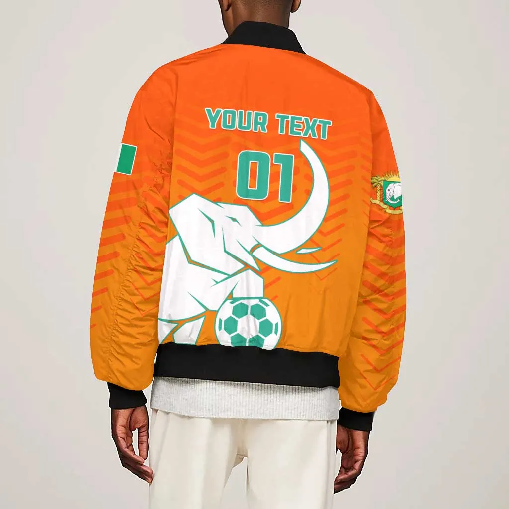 Ivory Coast Football Bomber Jacket - Go Les Elephants LT01