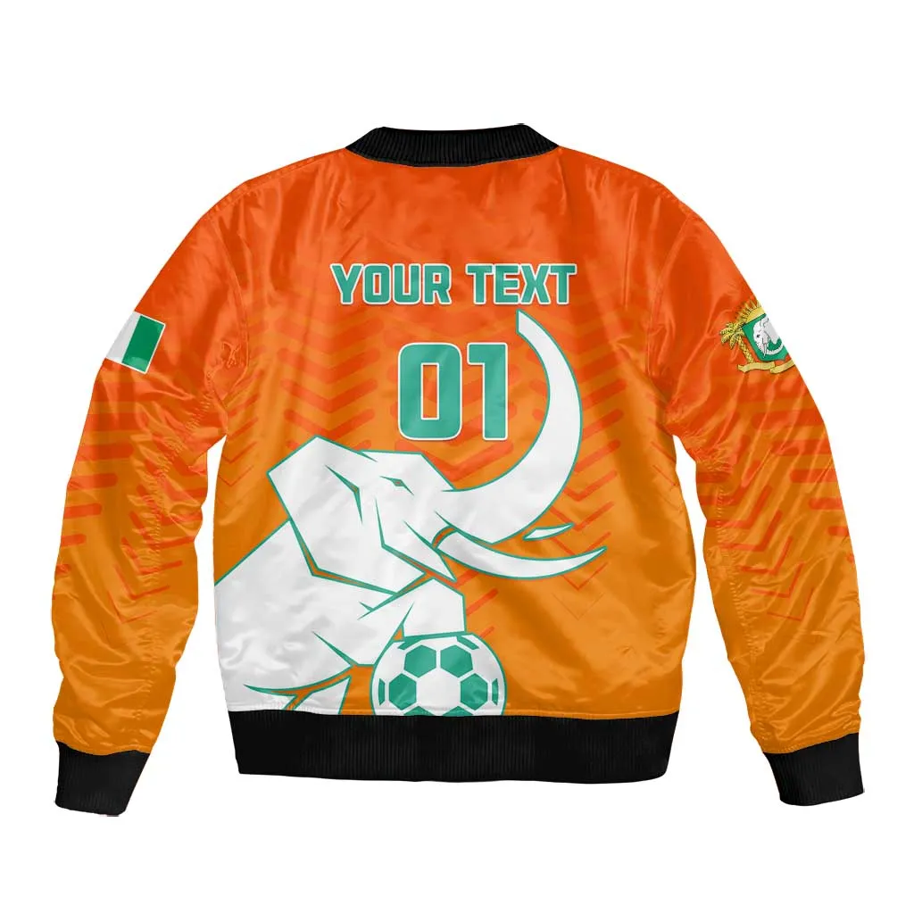 Ivory Coast Football Bomber Jacket - Go Les Elephants LT01