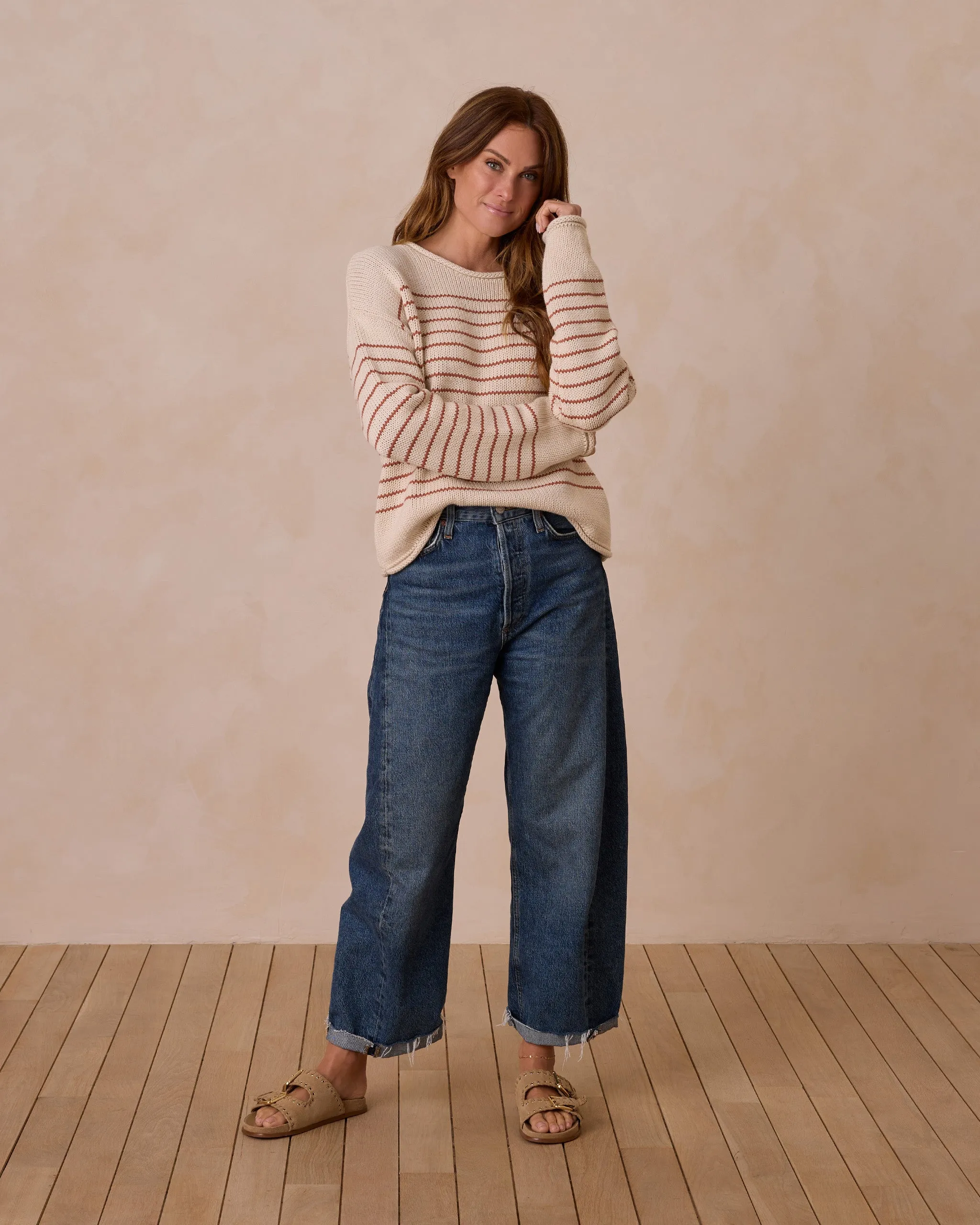 Jacques Sweater | Poppy Stripe