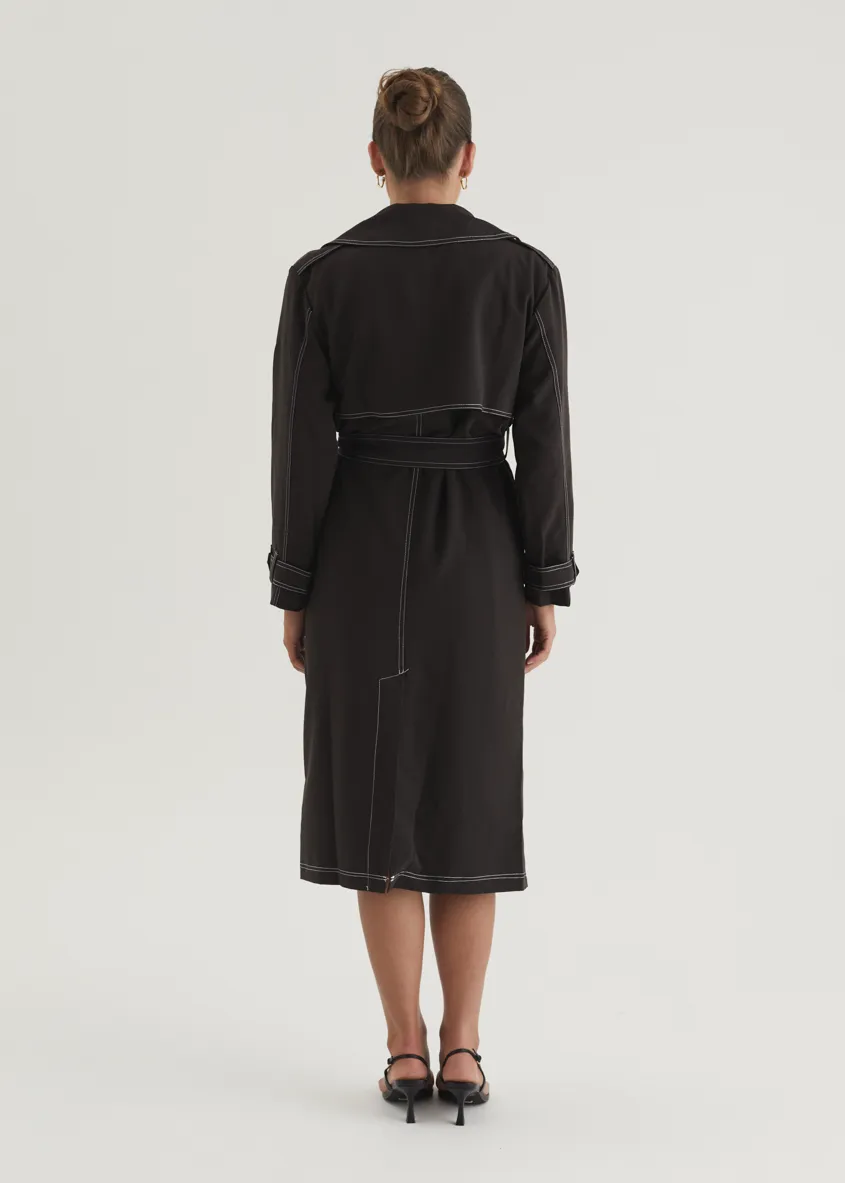 Jaidie Trench Coat - Black