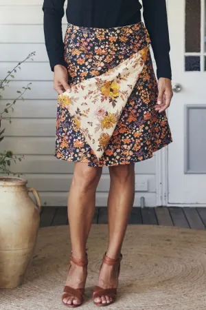 Jaya Reversible Skirt - Tigerlily & Cassia