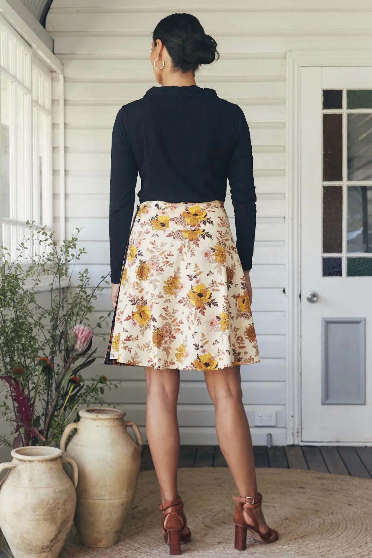 Jaya Reversible Skirt - Tigerlily & Cassia