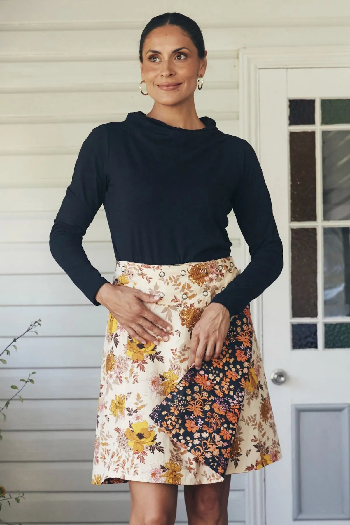 Jaya Reversible Skirt - Tigerlily & Cassia