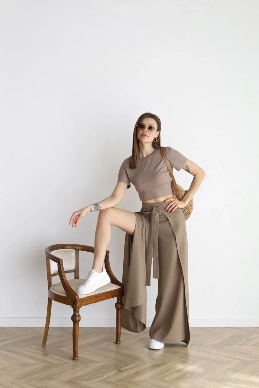 Jenny® | Flared linen trousers