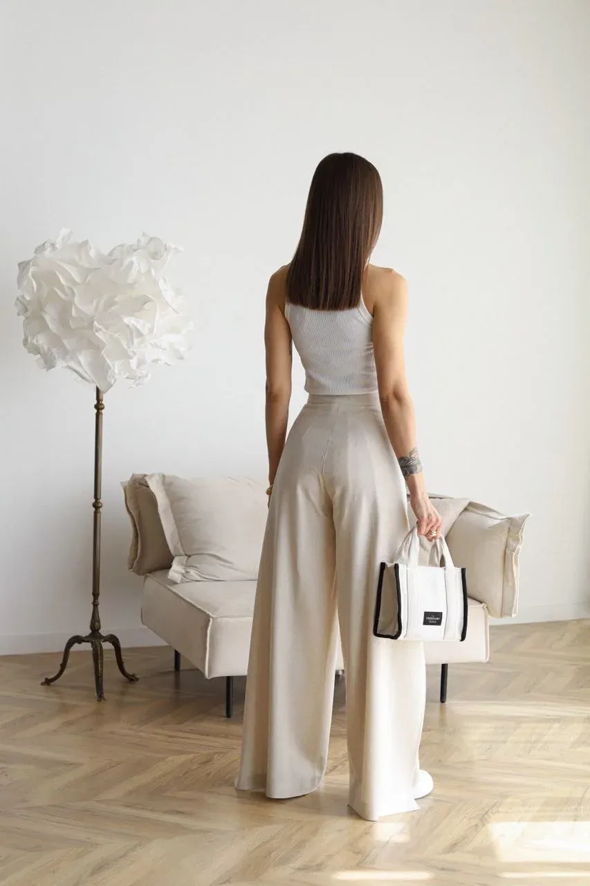 Jenny® | Flared linen trousers