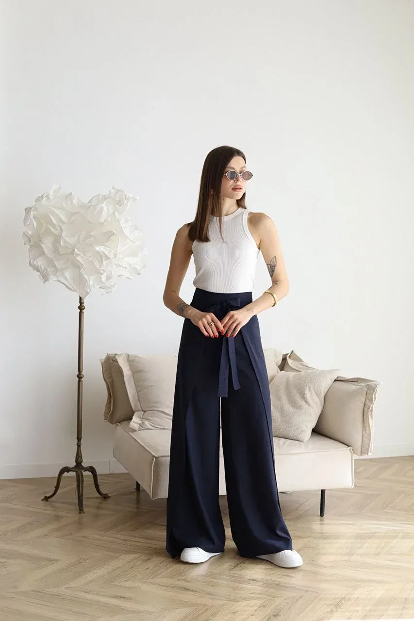 Jenny® | Flared linen trousers