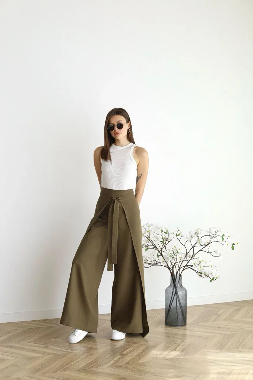 Jenny® | Flared linen trousers
