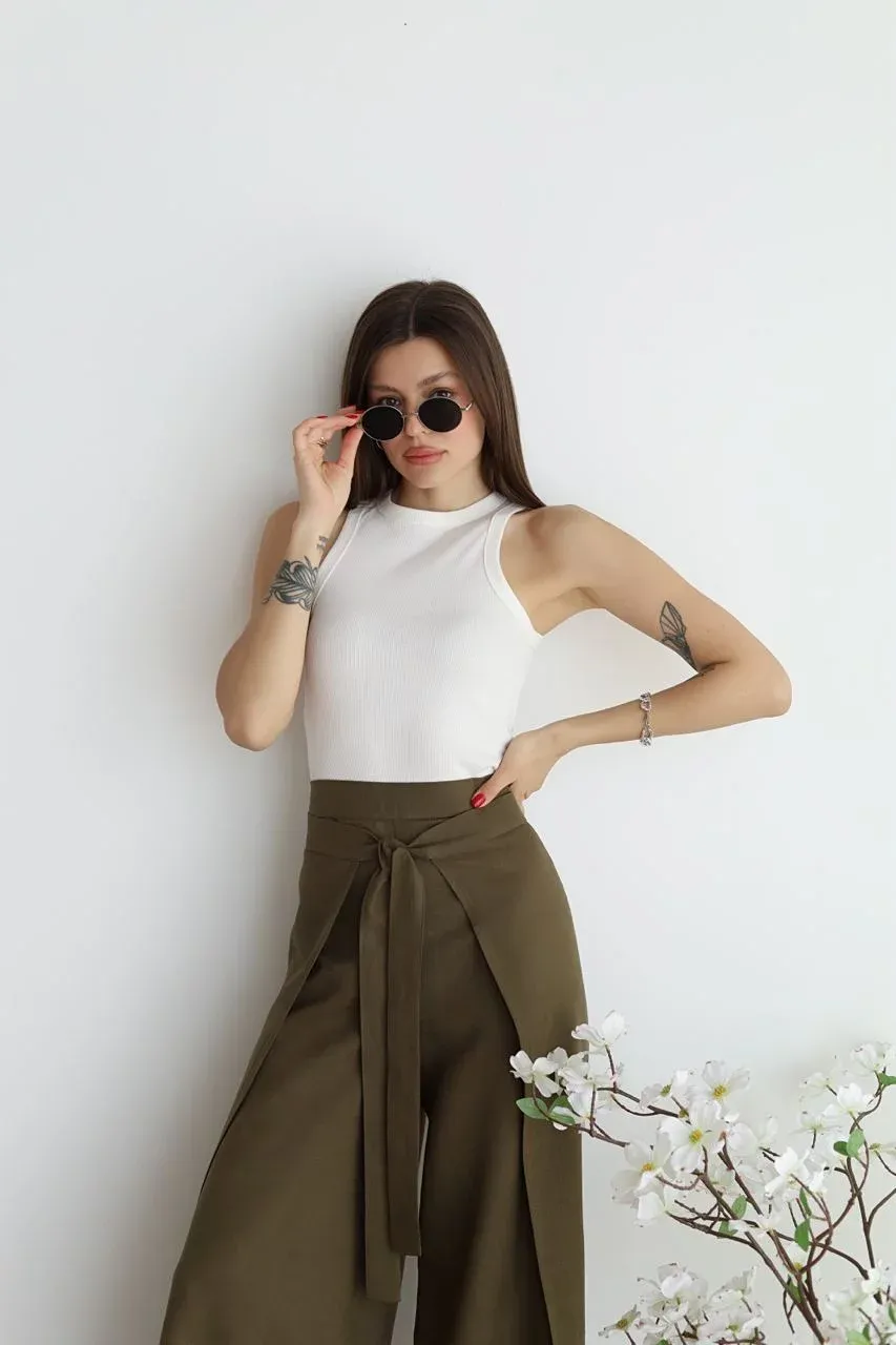 Jenny® | Flared linen trousers