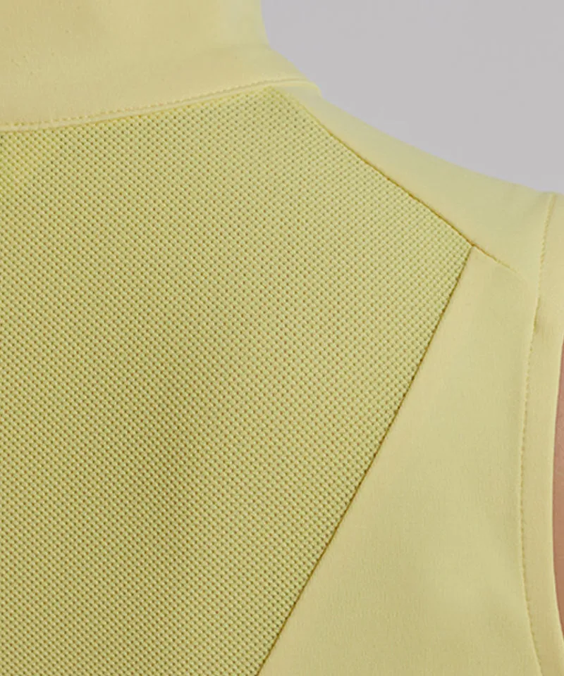 J.Jane Zipper Double Flared Dress - Yellow