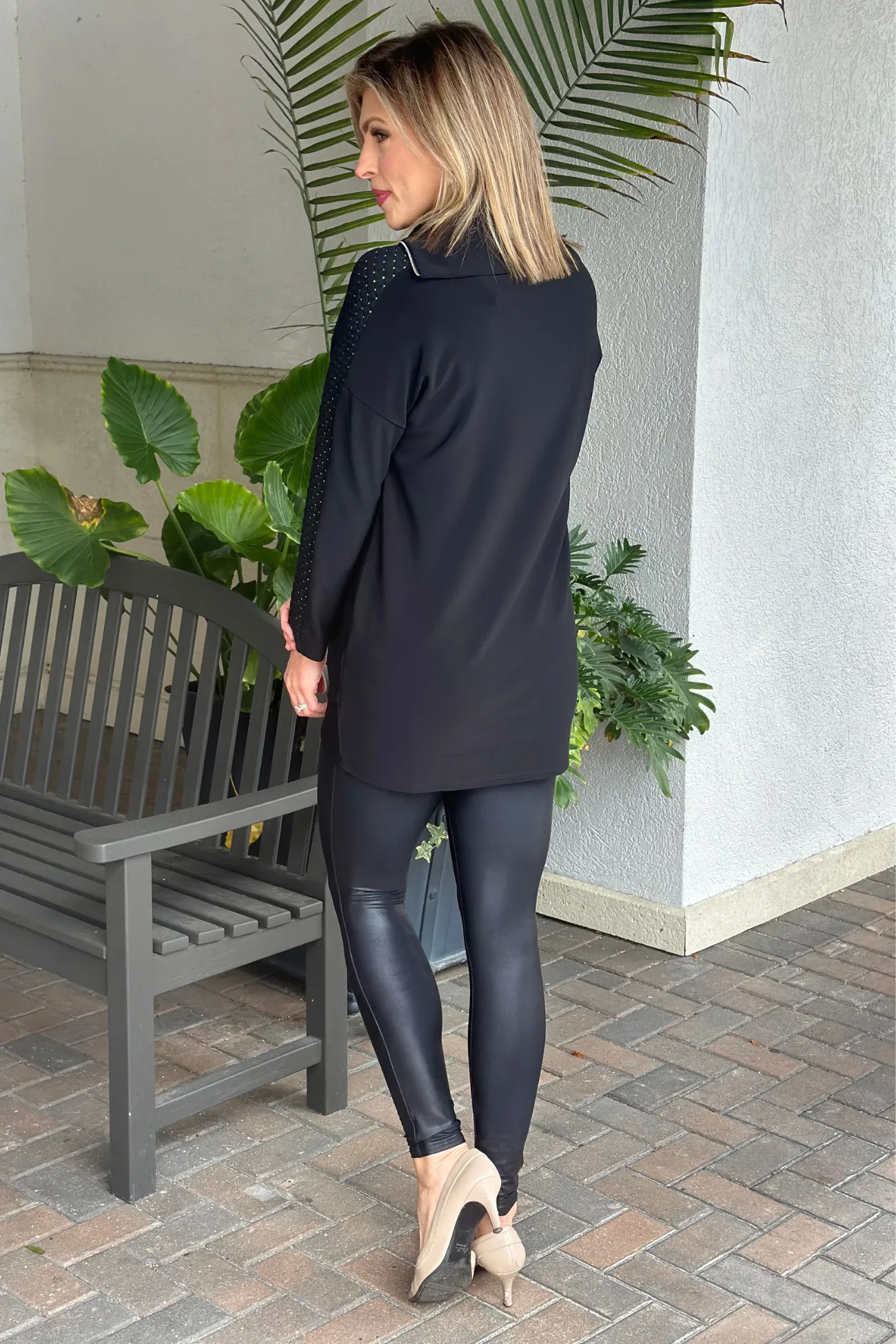 Joseph Ribkoff Lurex Quilting Silky Knit Tunic