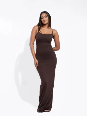 Kat Sleeveless Fitted Bodycon Maxi Dress
