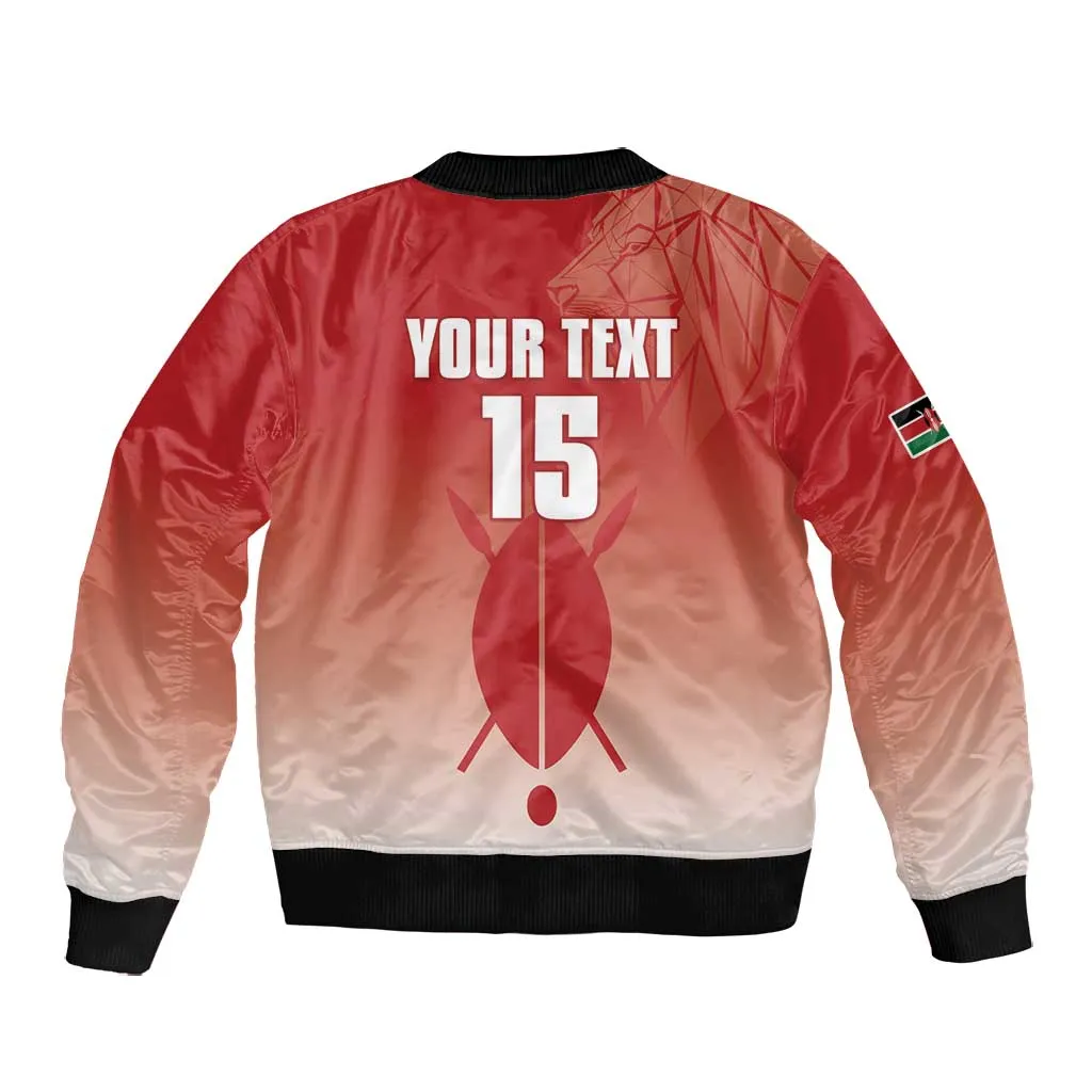 Kenya Football Custom Bomber Jacket Go Harambee Stars Go LT15