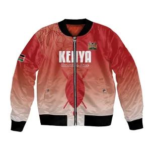 Kenya Football Custom Bomber Jacket Go Harambee Stars Go LT15