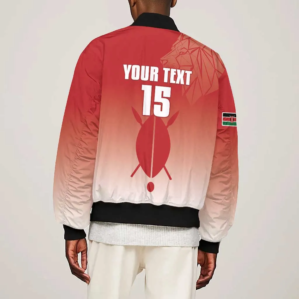 Kenya Football Custom Bomber Jacket Go Harambee Stars Go LT15