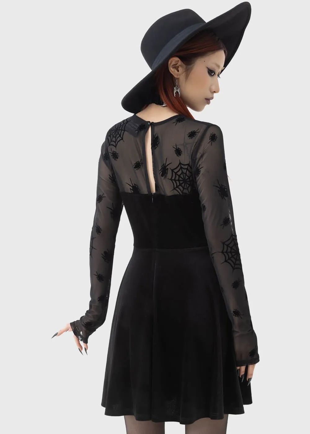 Killstar x Beetlejuice Here Lies Beetlejuice Mini Dress Black