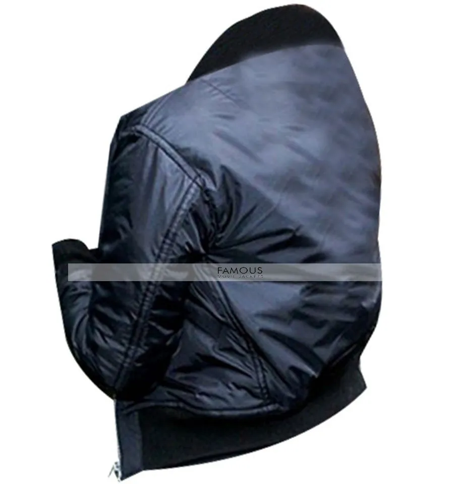 Kim Kardashian Black Bomber Designer Jacket