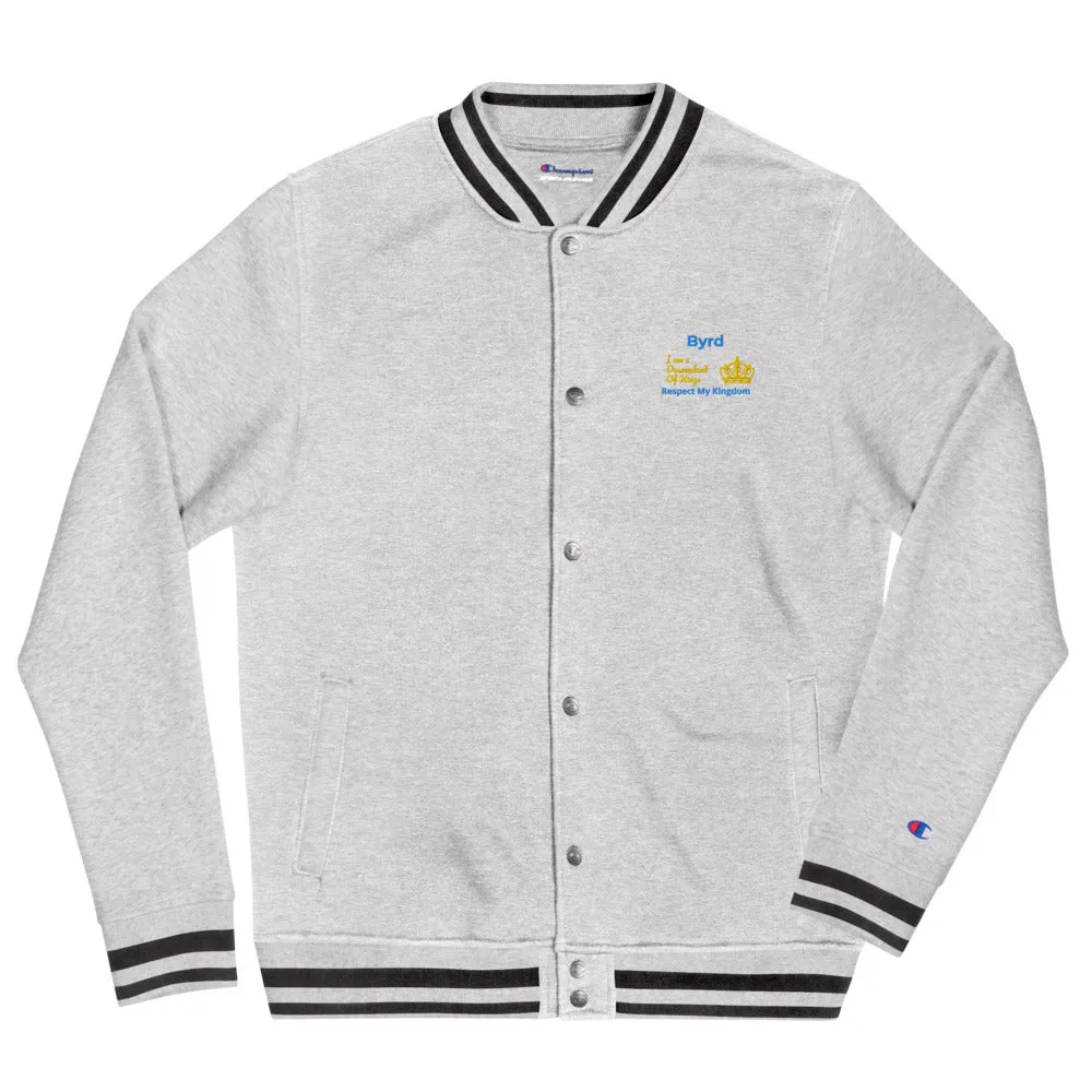 King Embroidered Champion Bomber Jacket