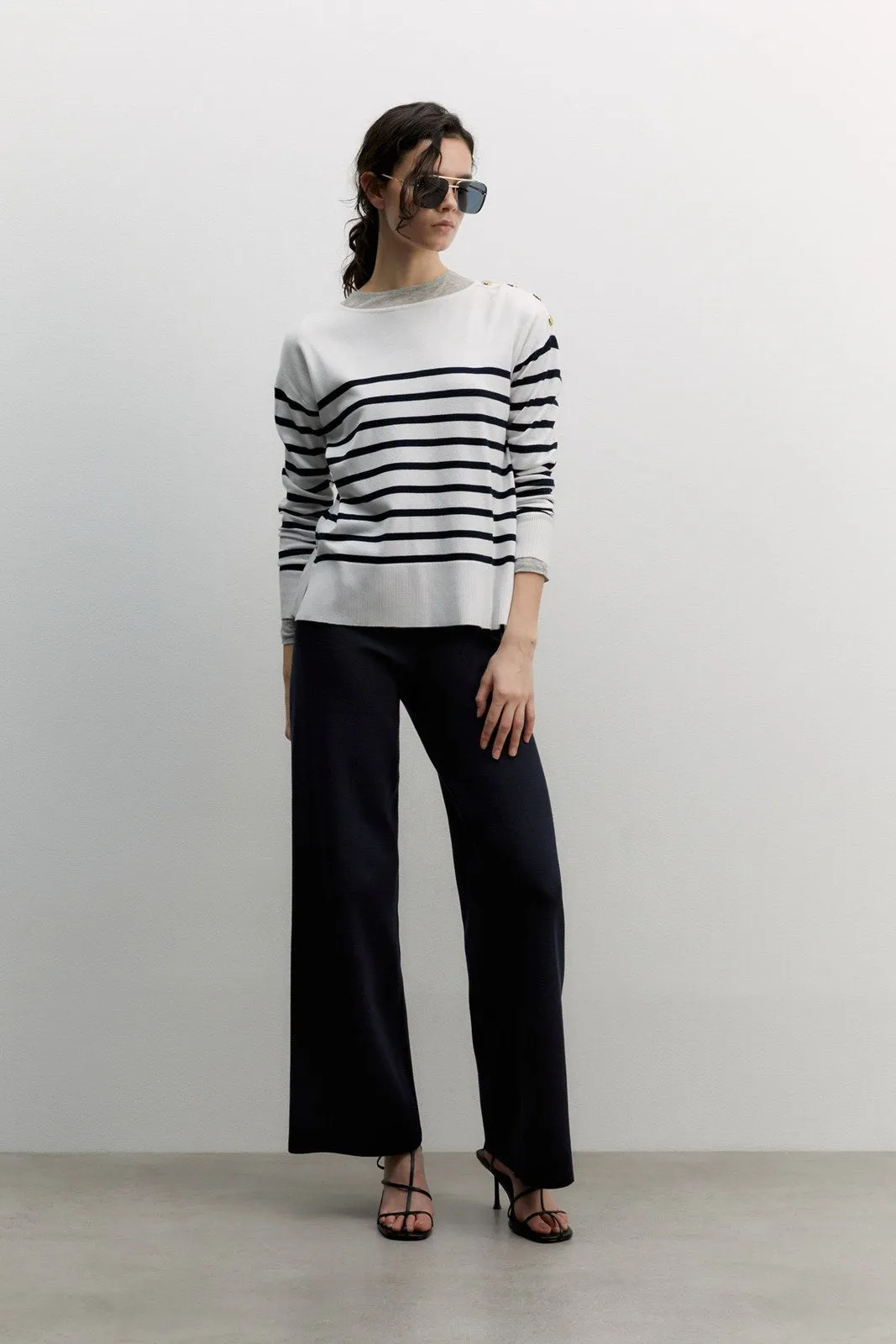 Knit sweater - White