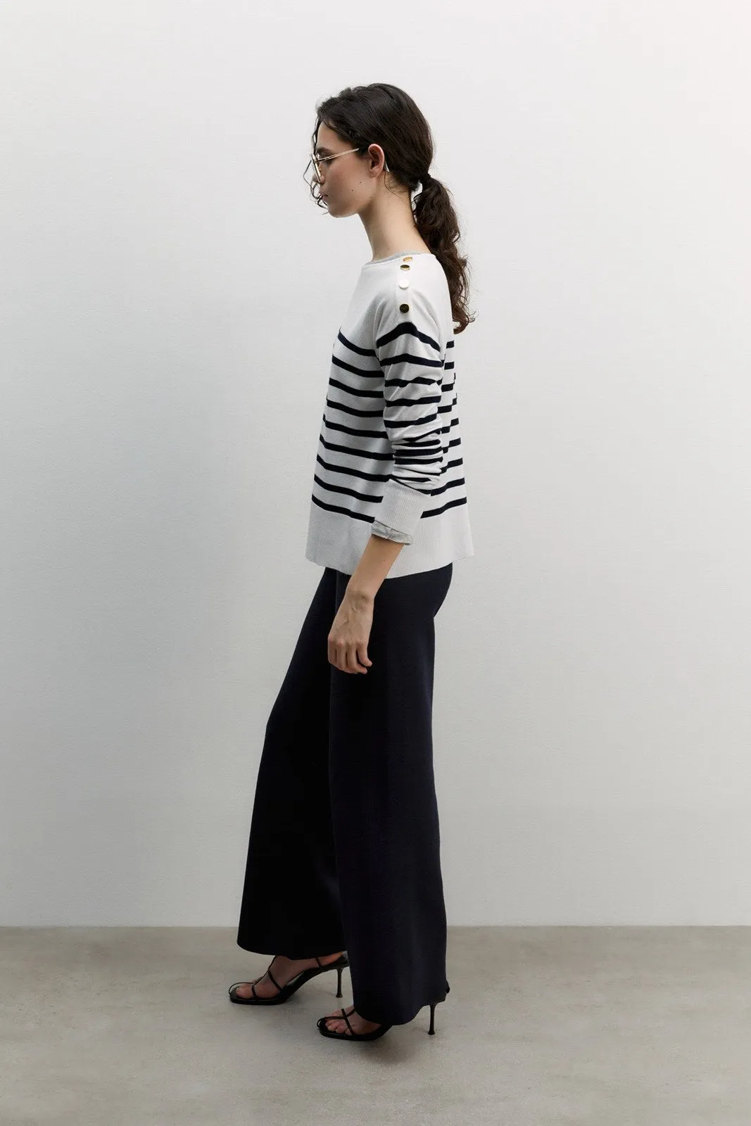 Knit sweater - White