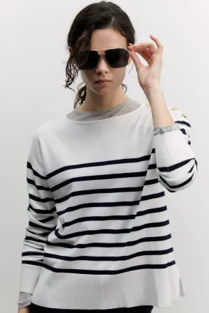 Knit sweater - White