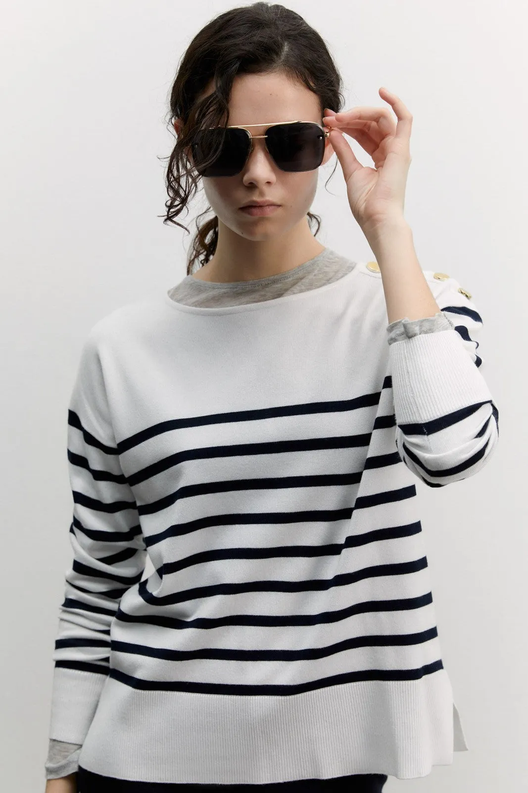 Knit sweater - White