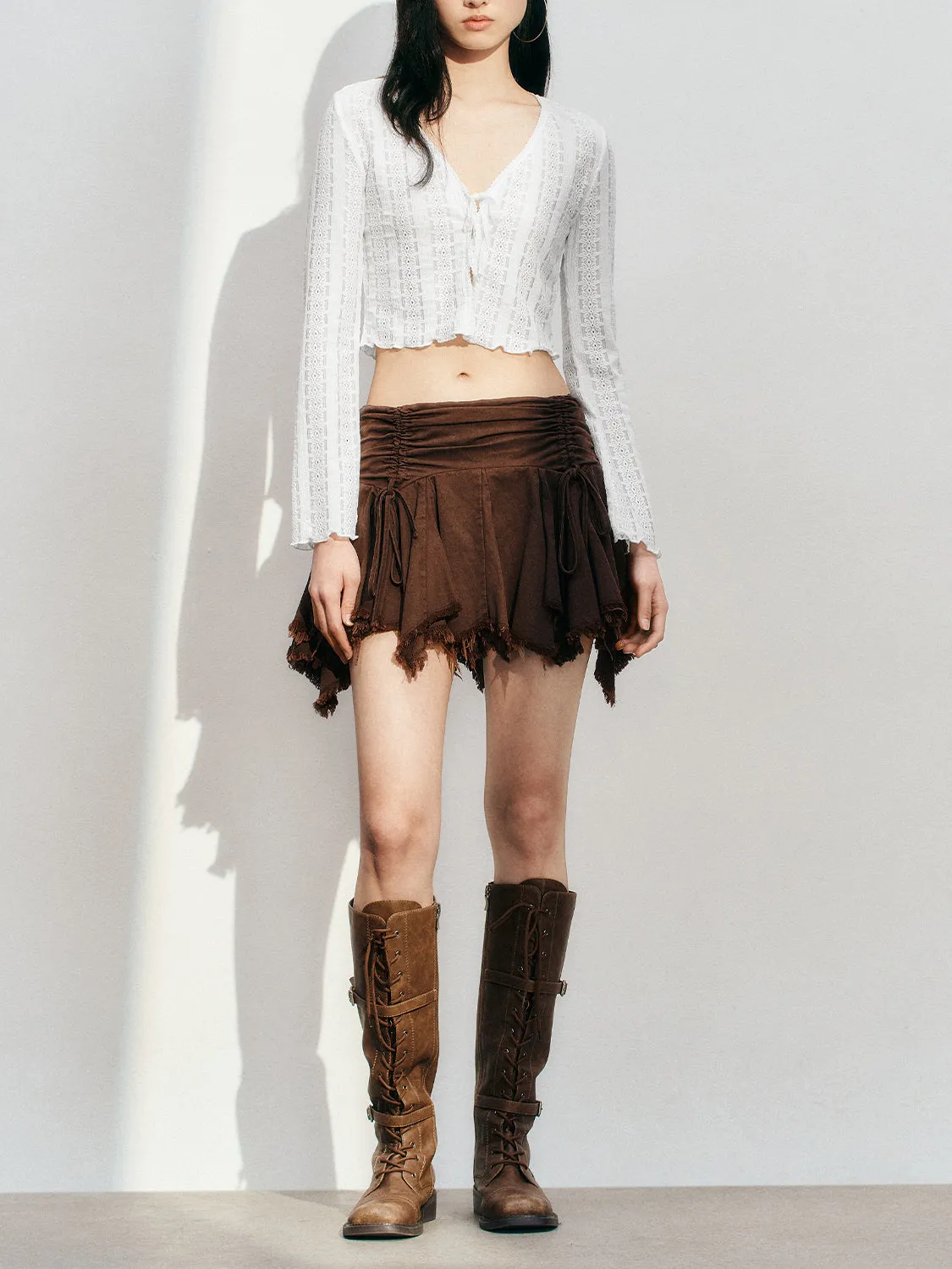 Lace Cropped Blouses