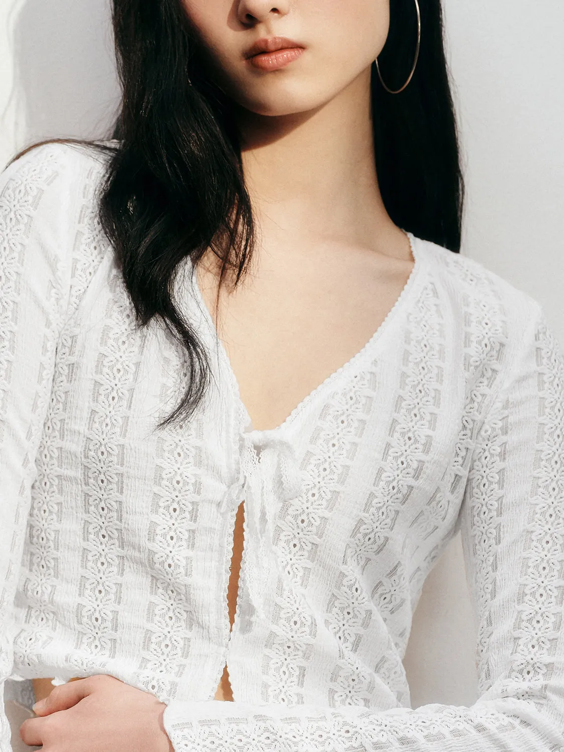 Lace Cropped Blouses