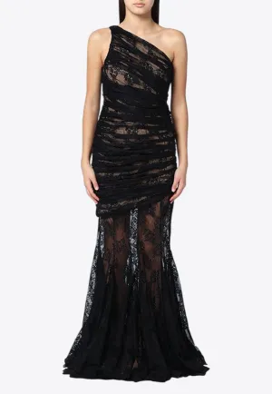 Lace Semi-Transparent Gown