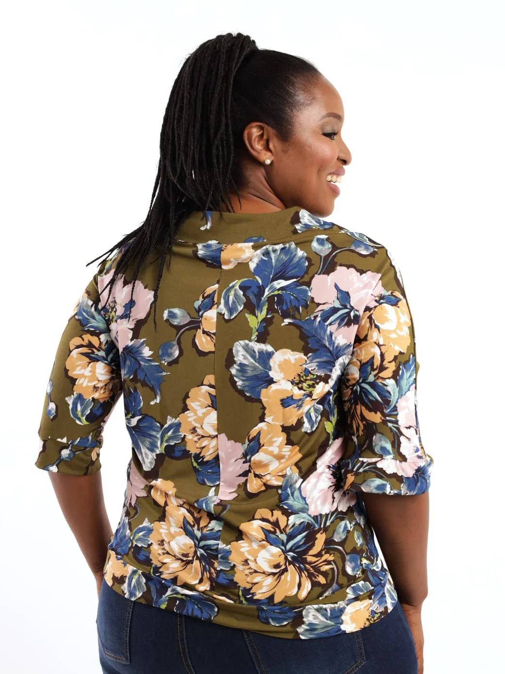 Ladies Dolman Sleeve Slinky Top