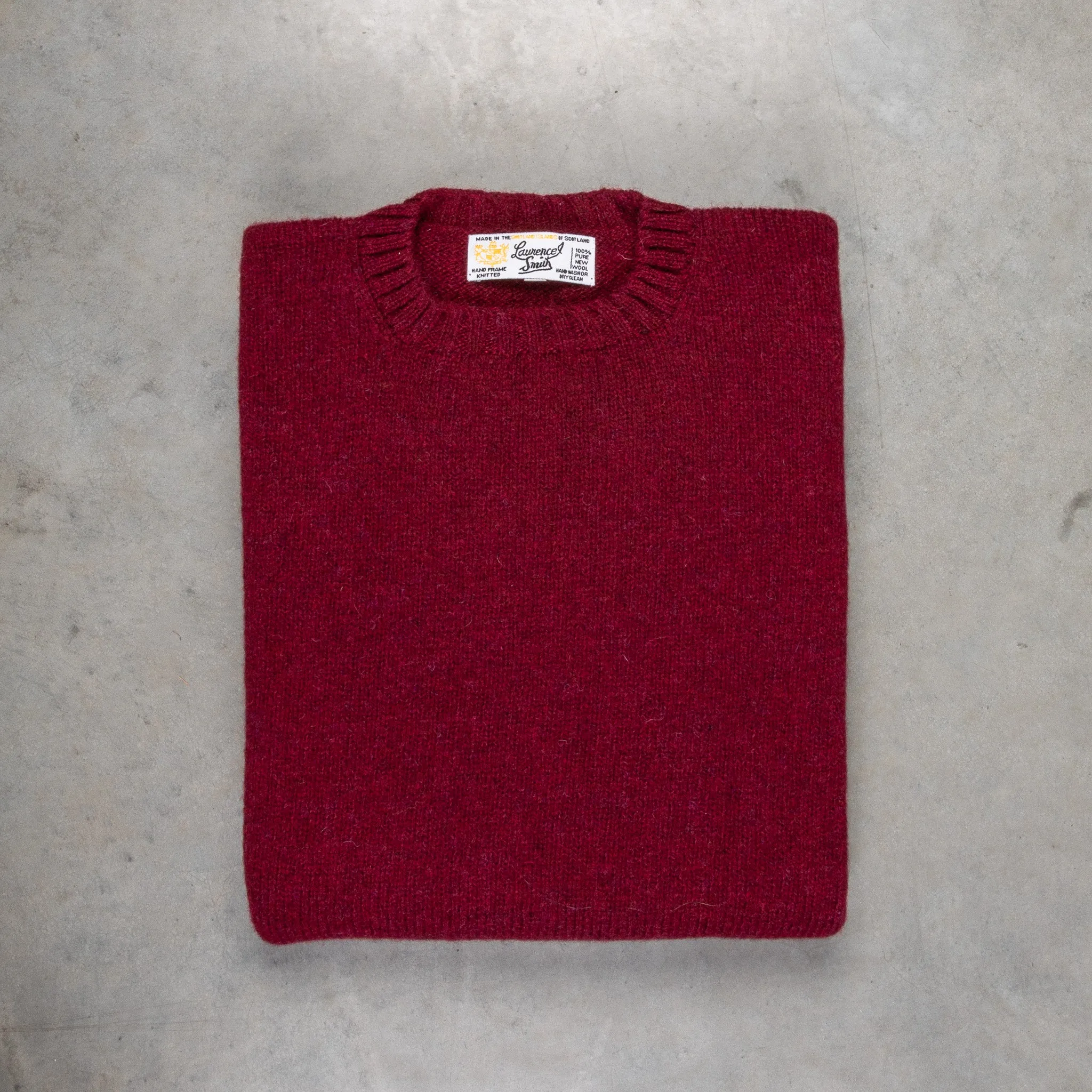 Laurence J. Smith  Super soft Seamless Crew Neck Pullover Bord Mix