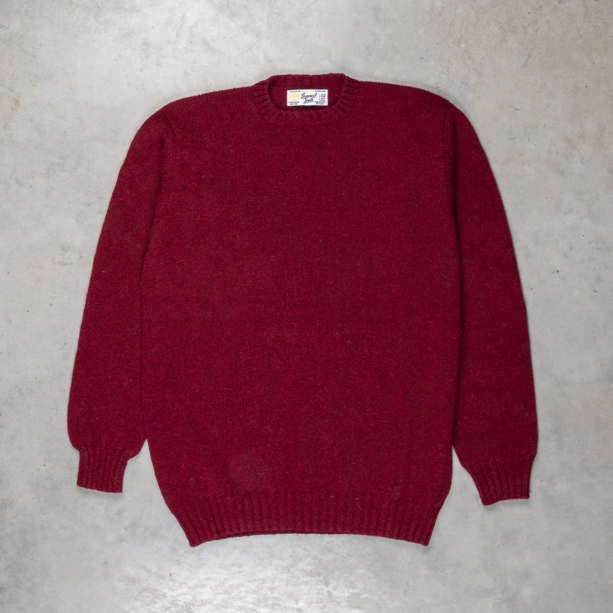 Laurence J. Smith  Super soft Seamless Crew Neck Pullover Bord Mix