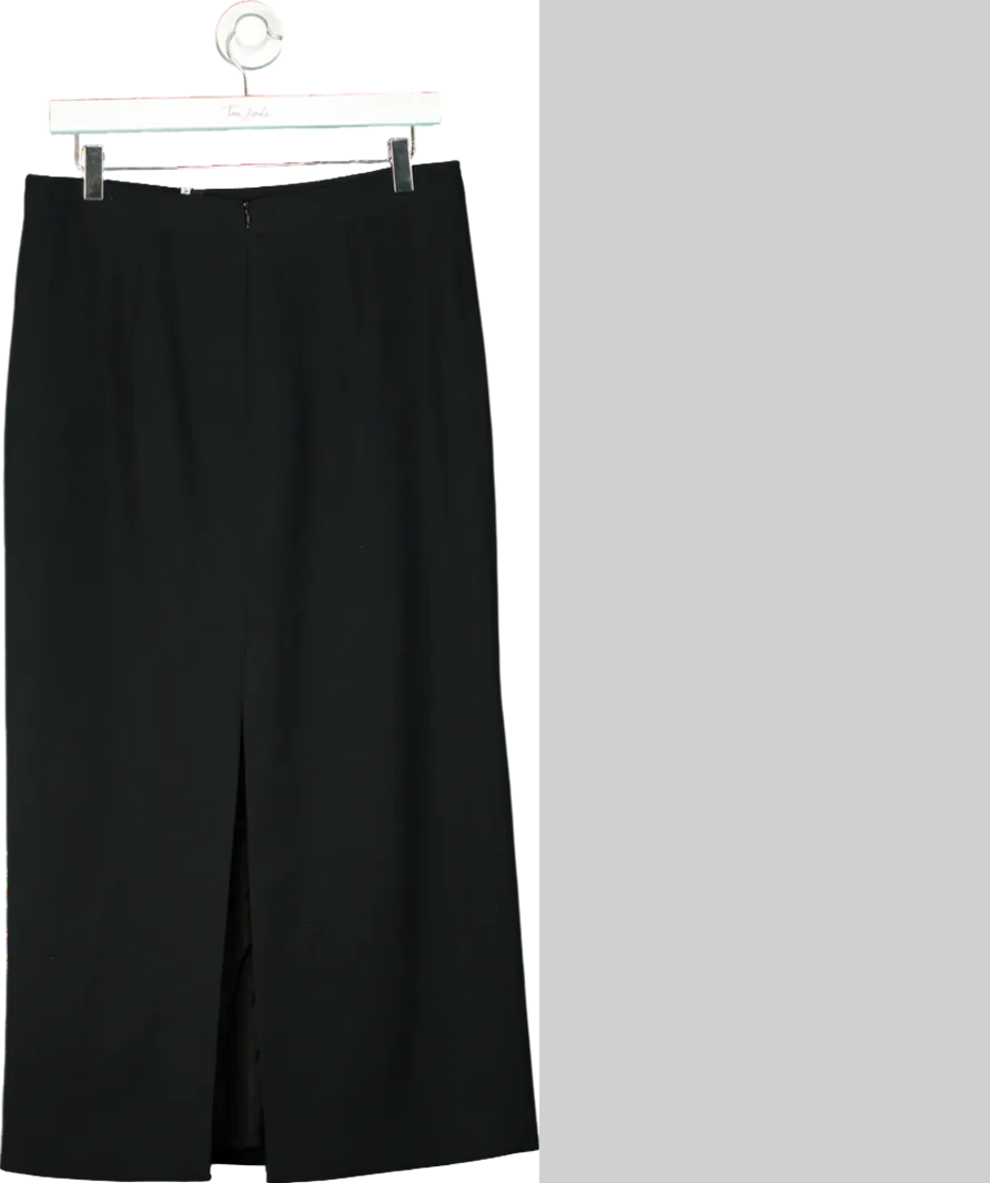 Liviana Conti Black Split Skirt UK L