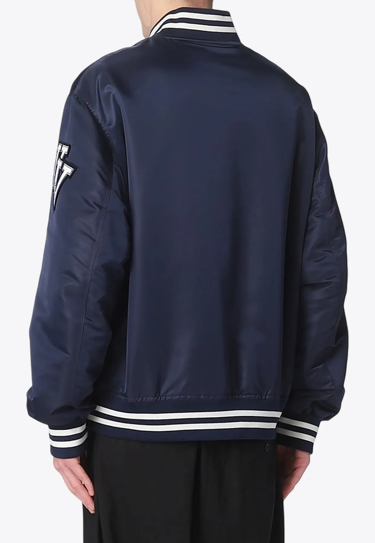 Logo Lettering Bomber Jacket