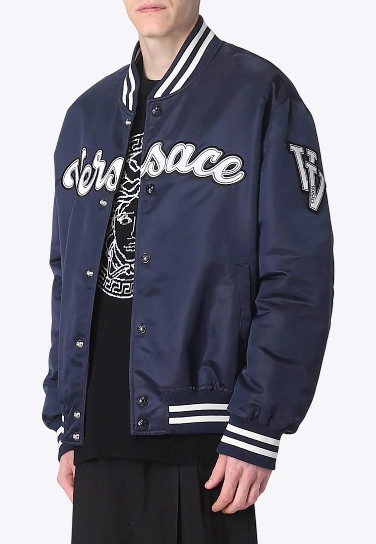 Logo Lettering Bomber Jacket
