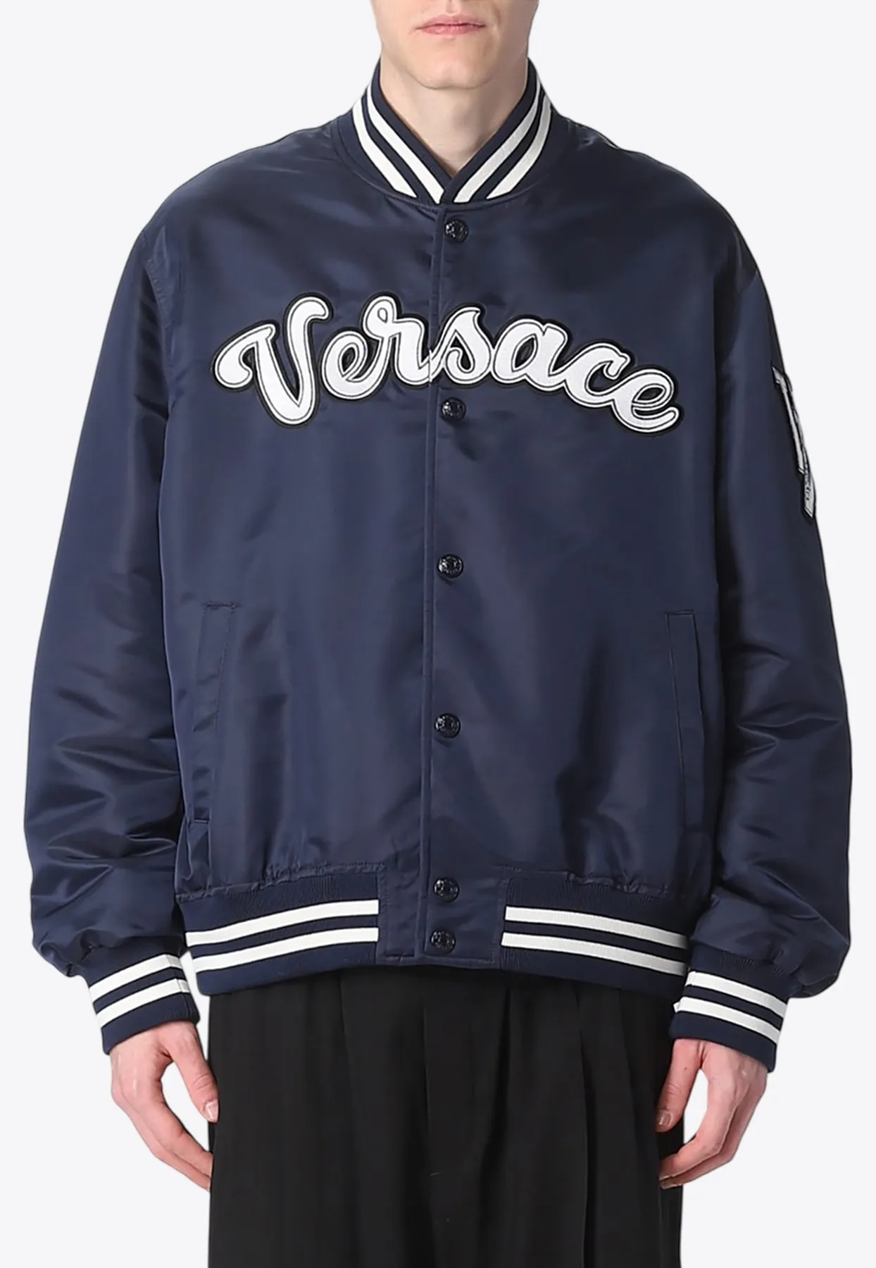 Logo Lettering Bomber Jacket
