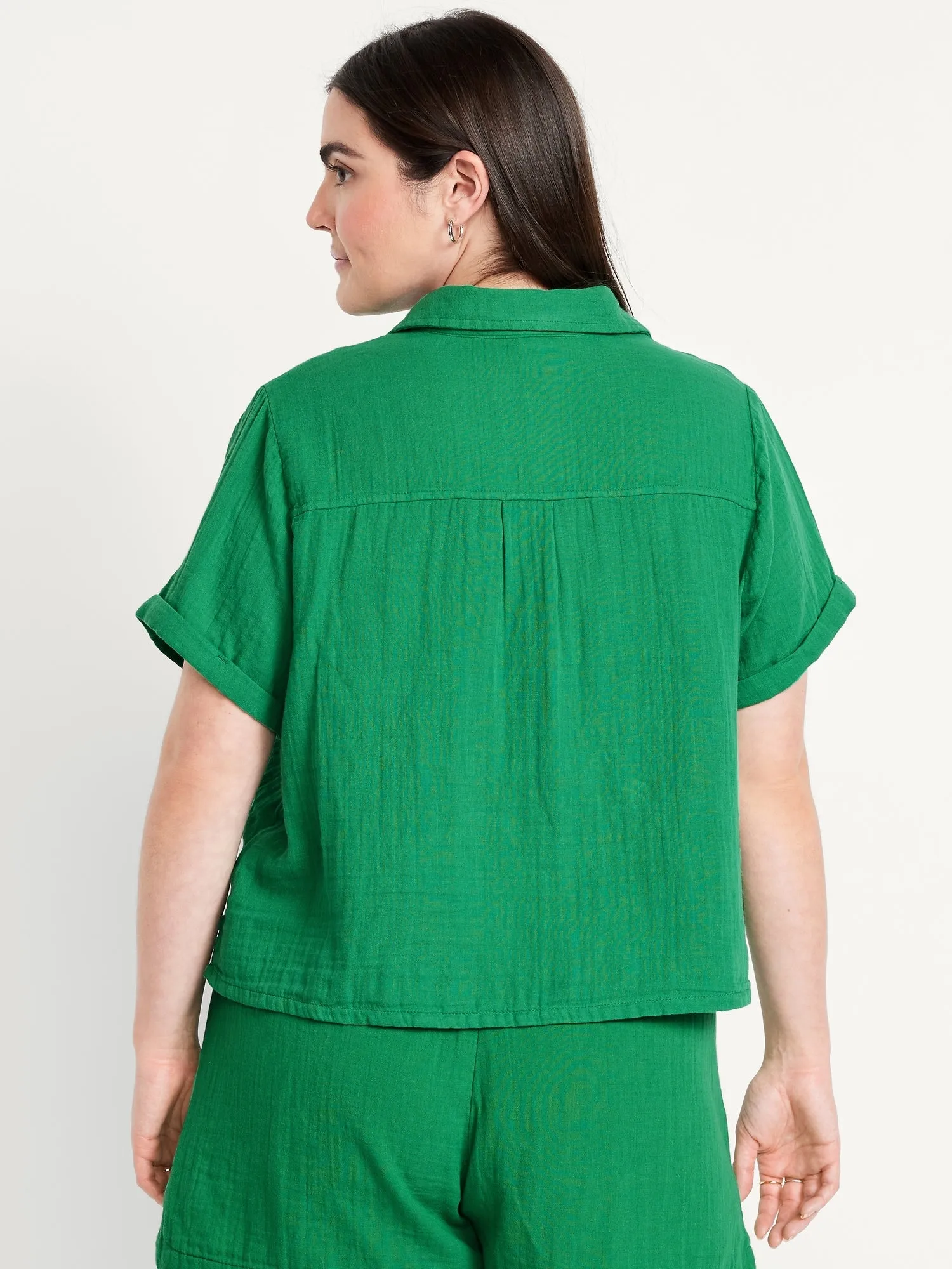 Loose Button-Down Shirt